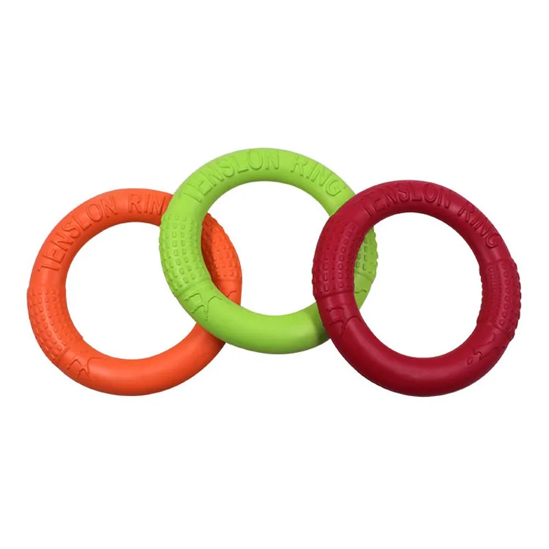 Discos voladores para mascotas, anillo de entrenamiento para perros EVA, extractor resistente a mordeduras, juguete flotante para cachorros, juego interactivo al aire libre, suministro de productos
