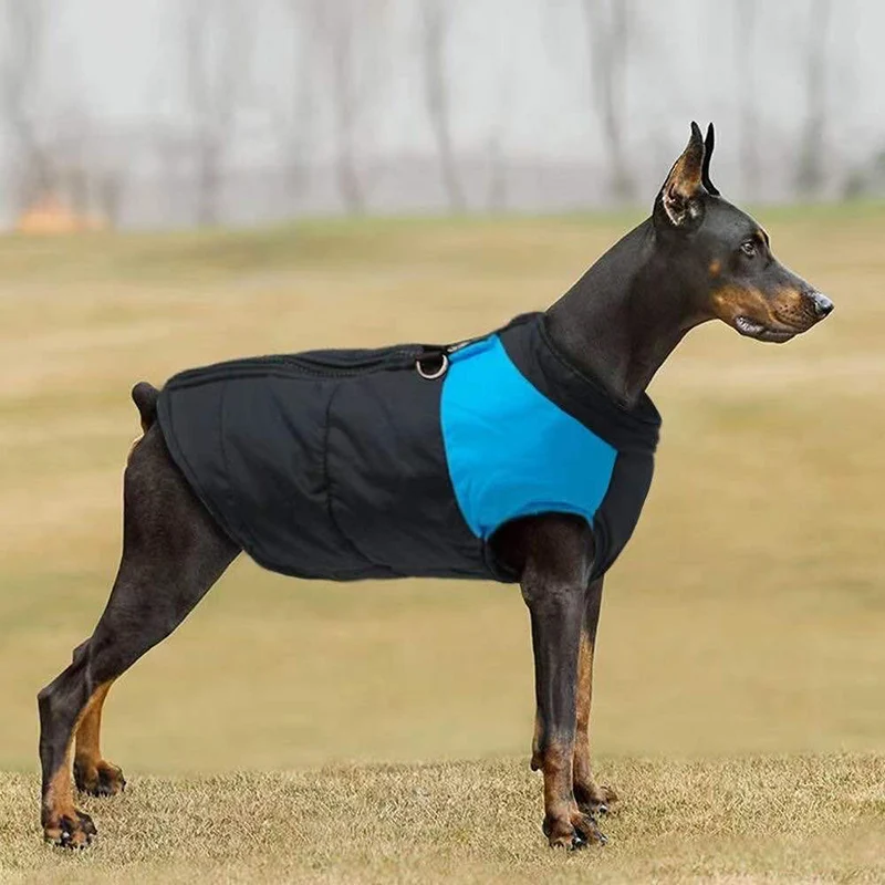 Chaleco cálido de invierno para perros, chaqueta de S-7XL, ropa para mascotas para perros pequeños, medianos y grandes, Doberman, pastor alemán, galgo, ropa para mascotas