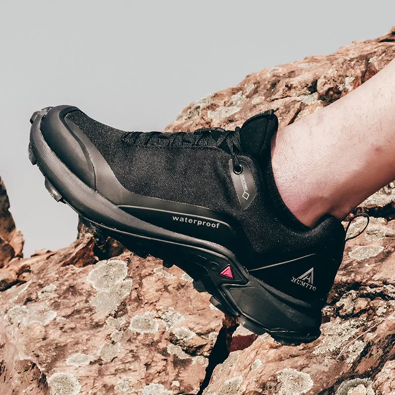 HUMTTO-zapatos de senderismo para hombre y mujer, botas de escalada al aire libre, acampada, caza, montaña, Trekking, calzado táctico de nieve