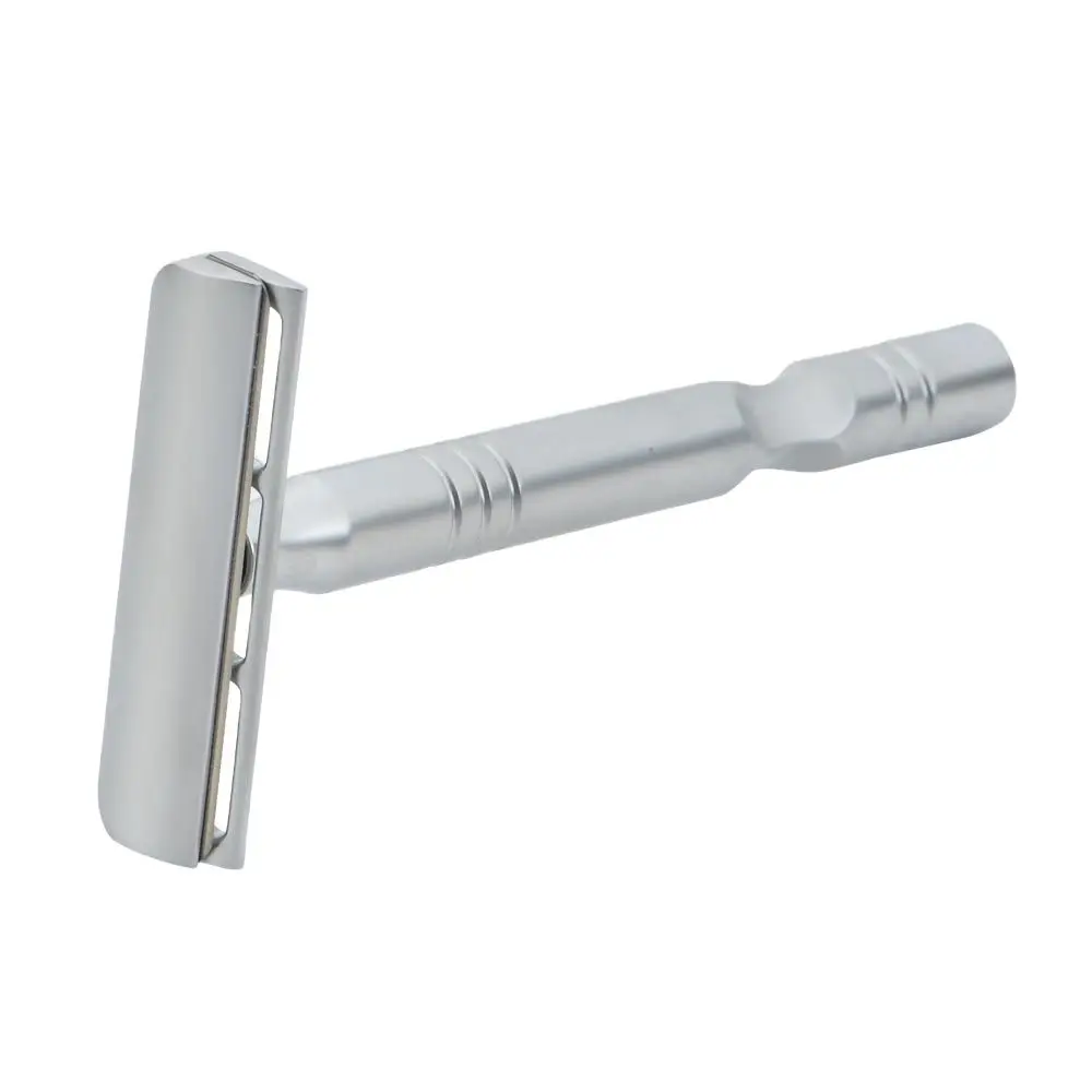 YAQI Color cromado mate AC Blade Excalibur Afeitadora de seguridad de afeitado para hombres de un solo filo