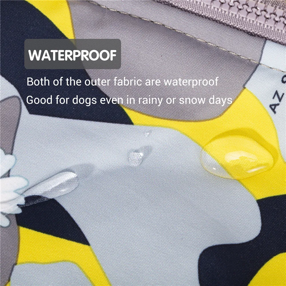 Ropa de invierno para perros, chaqueta impermeable para perros pequeños, traje de nieve reflectante Extra cálido para perros, vientre totalmente cubierto, uso para perros y niñas