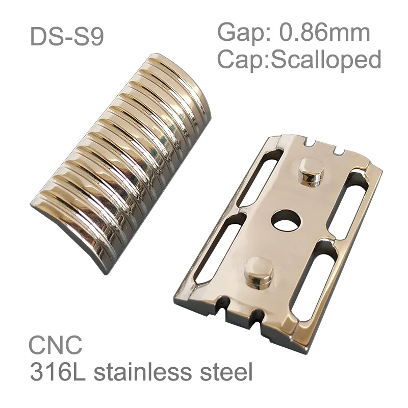 Cabezal de afeitadora de seguridad de doble filo de acero inoxidable CNC Dscosmetic S9