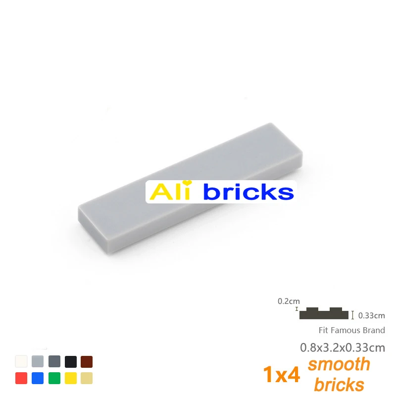 25 uds 1x4 tamaño creativo educativo MOC DIY 2431 bloques de construcción figura azulejo de cerámica ladrillos azulejos planos lisos juguetes para niños