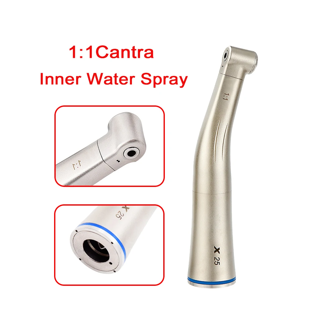 Pieza de mano Dental de baja velocidad, turbina de aire, pieza de mano de ángulo recto, pulverizador de agua interior/externo X65L / X65 / X-SG65L