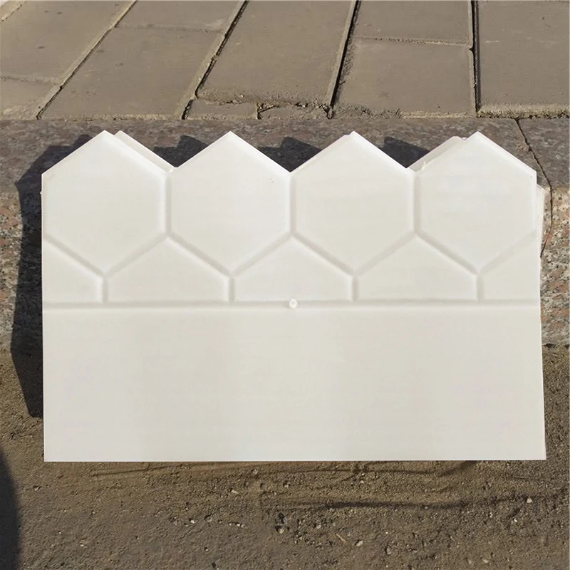 Molde de ladrillo de cemento antiguo reutilizable de plástico para valla de jardín, piedra de hormigón, camino, cama de flores, decoración de bricolaje, fabricación de pavimento