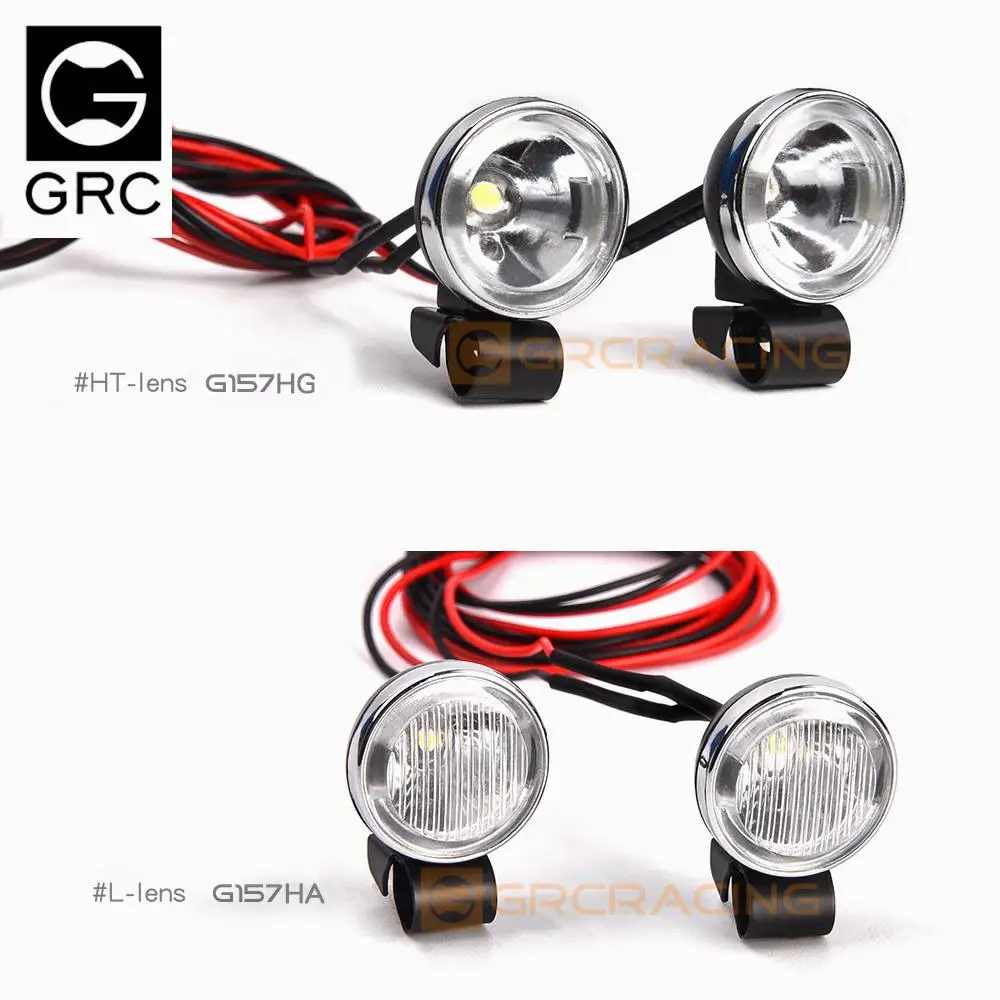 Luz de techo redonda Retro de 18-20mm/reflector de campo traviesa/foco de parachoques delantero para coche Rc de simulación 1/10 Trx4 Trx6