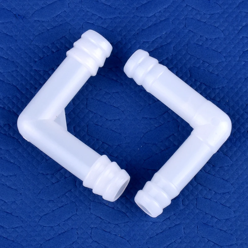 Conector de codo de PE de 5 ~ 500 Uds., 8mm, 10mm, manguera de bomba de aire para tanque de acuario, junta de Pagoda, riego, conector de tubería de agua para jardín