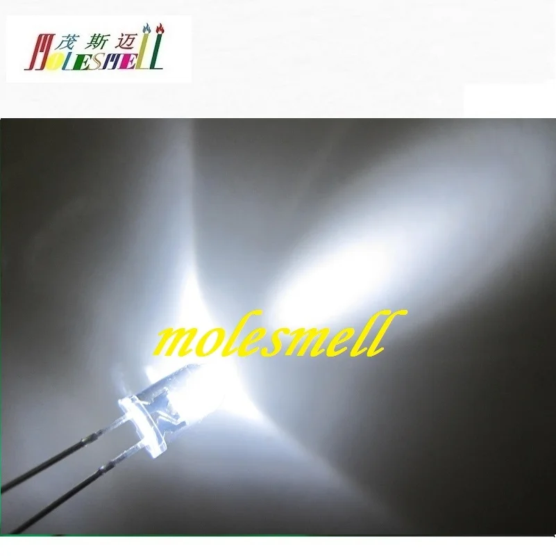 1000 piezas 5mm 20000mcd redondo superior rojo amarillo azul verde blanco naranja lente de Cear de agua diodos de lámpara de luz LED