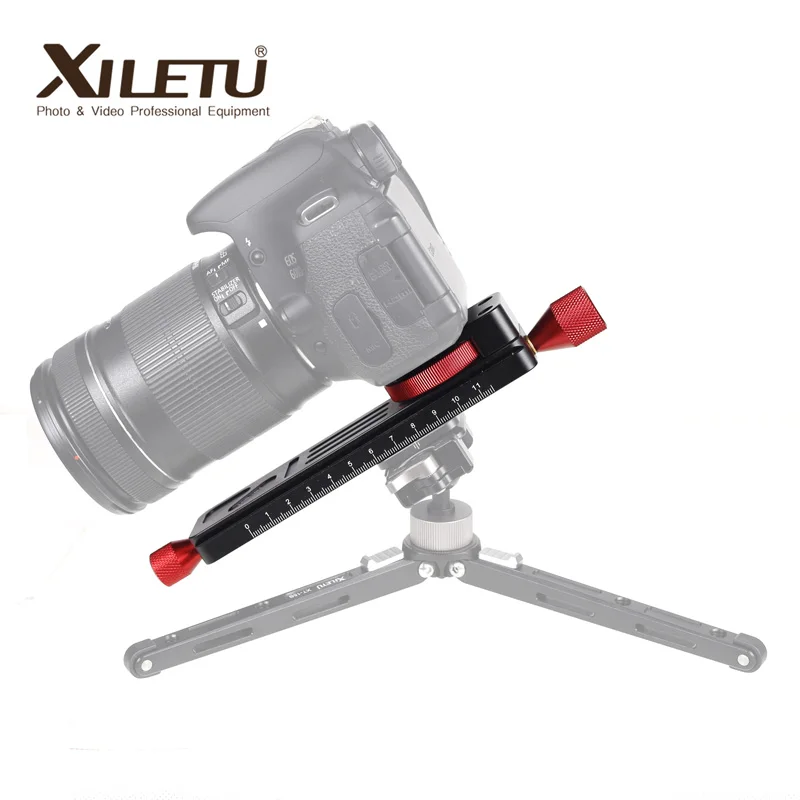 XILETU LCB-16M Mini Macro fotografía carril deslizante mesa portátil diapositiva para cámara Macro lapso de tiempo fotografía ARCA SWISS