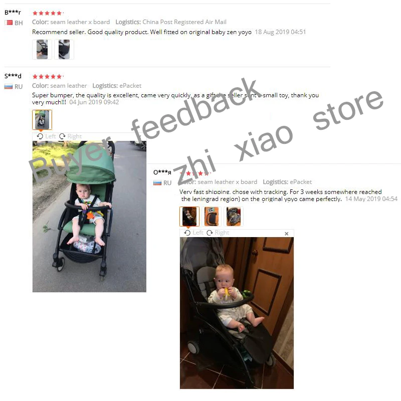 MomTan ®   Accesorios para cochecito de bebé, reposabrazos de cuero PU, barra de parachoques, pasamanos, estribo extensible, Compatible con Babyzen YOYO 2 YOYO 3