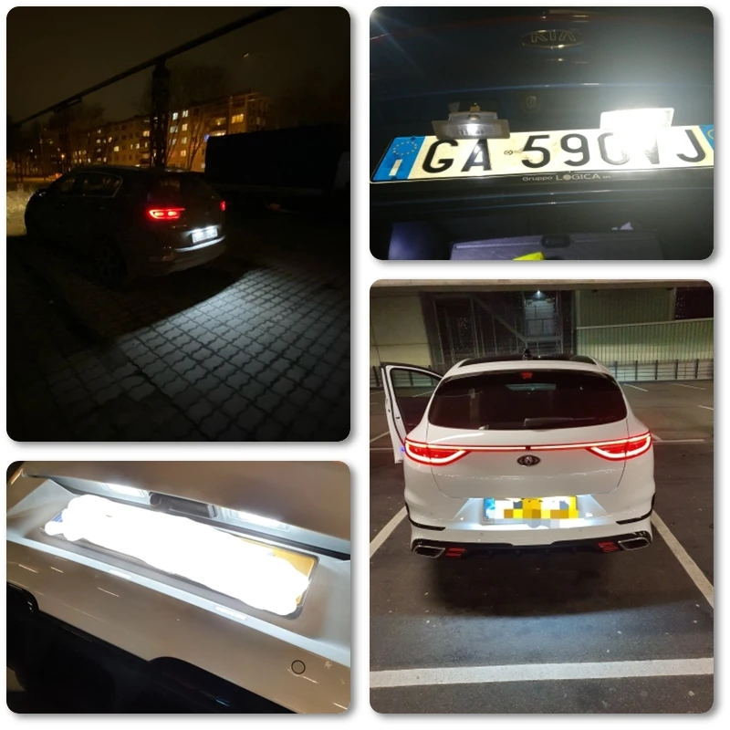 2x se adapta a Kia Soul SK3 2019-2023 Proceed GT 2019 2020 2021 2022 2023 SMD Canbus sin errores lámparas de luz Led para matrícula blancas