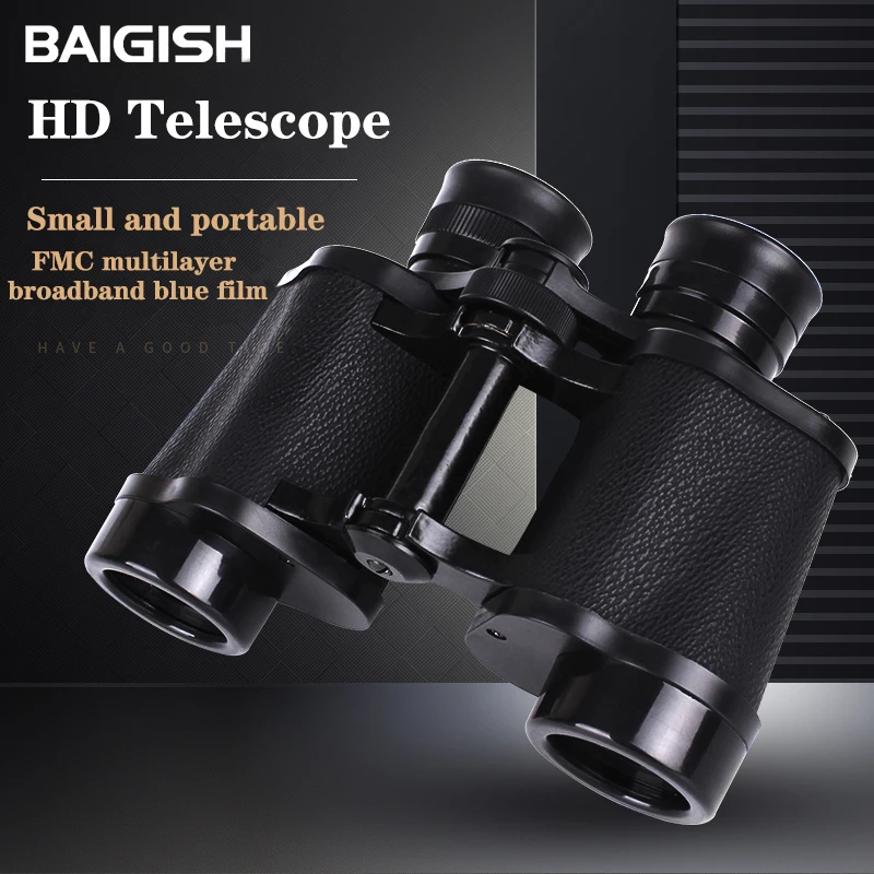 BAIGISH binoculares potentes profesionales 8X30 portabilidad HD telescopio militar para acampar al aire libre caza turismo