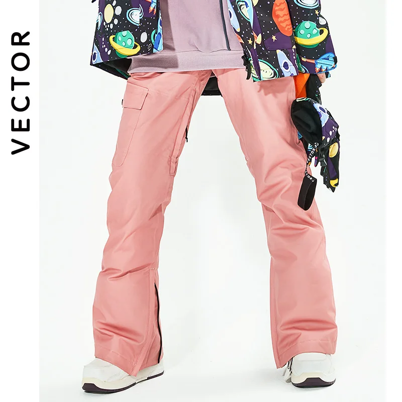 Marca VECTOR, pantalones de esquí de invierno para mujer, pantalones de nieve cálidos impermeables a prueba de viento de alta calidad para exteriores, pantalones de esquí y snowboard para invierno