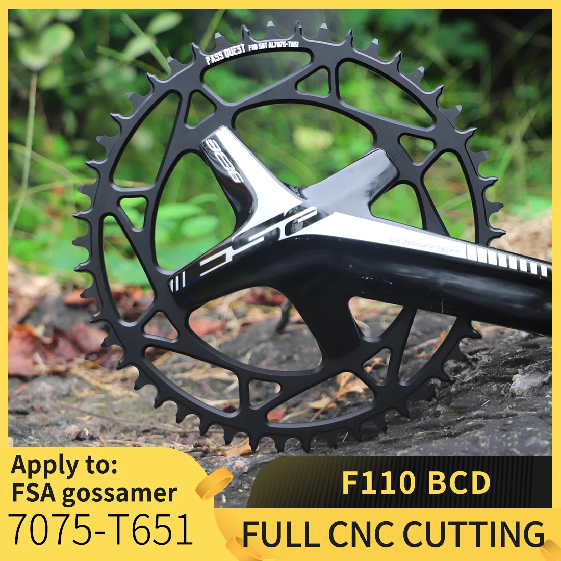 Plato BCD de 110mm para manivela FSA Gossamer 36T 38T 40T 42T 44T 46T 48T 50T 52T, cadena de bicicleta 110bcd