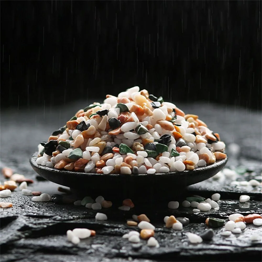 50/100g cristales naturales piedra de grava Micro paisaje jardín acuario decoración pecera fondo arena plantas en macetas accesorios DIY