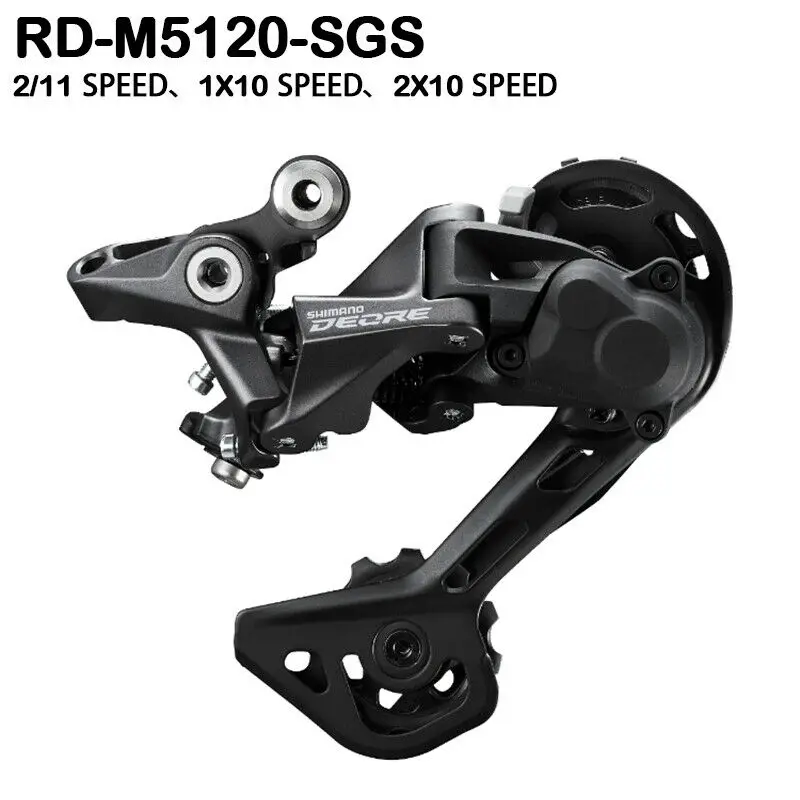Shimano Deore M5100 M5120 SGS desviador trasero 11V sombra jaula larga 11 velocidades bicicleta de montaña desviador de bicicleta piezas originales de bicicleta