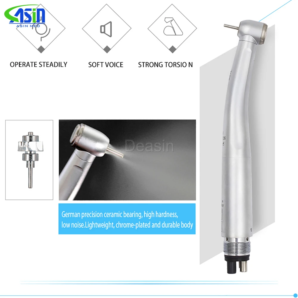 Pieza de mano de turbina de alta velocidad T3 Racer, herramientas dentales estándar/torque de 2/4 orificios, productos de odontología, fábrica genuina de alta calidad