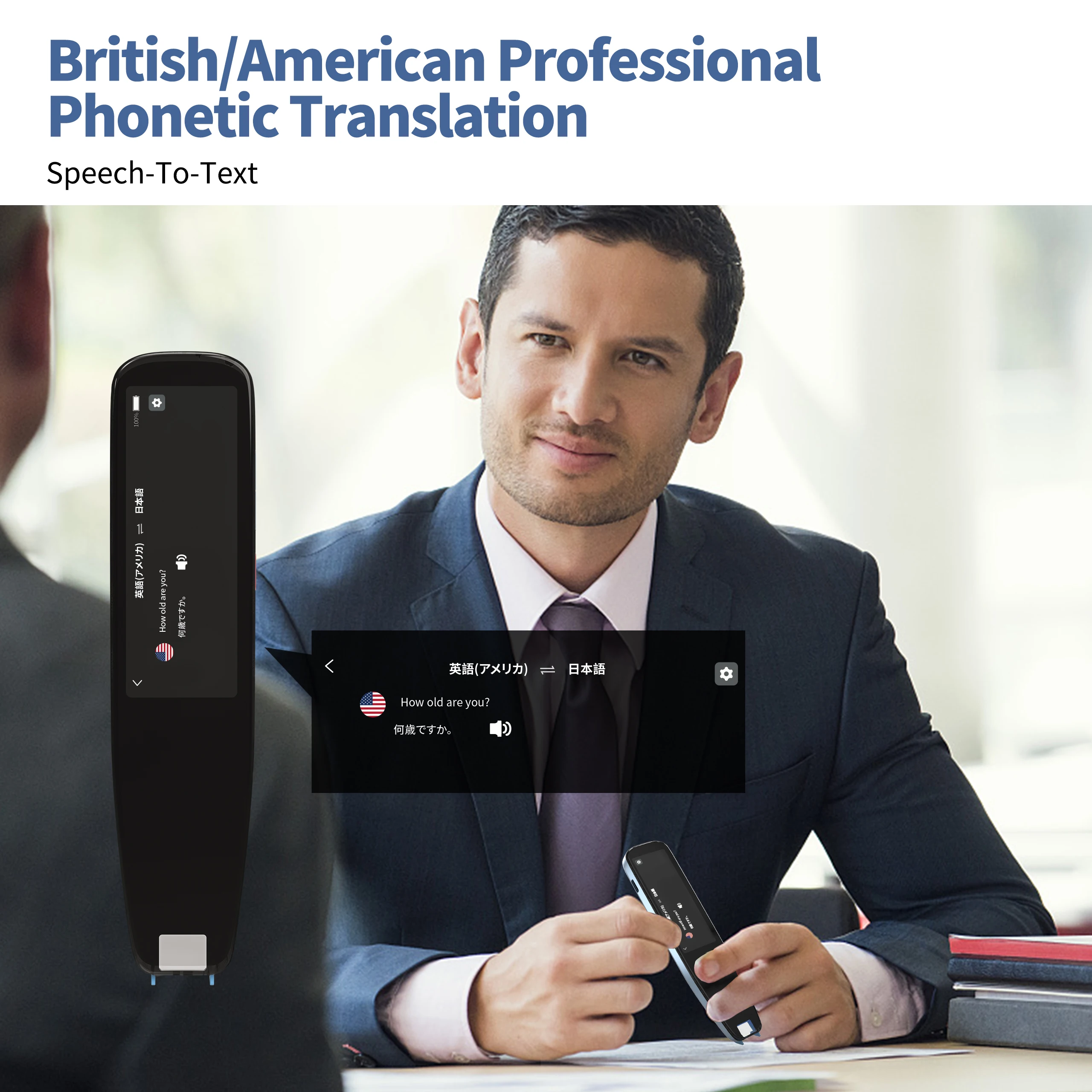 Traductor de escaneo de fotos por voz instantáneo inteligente, pantalla táctil de 2,98 pulgadas, Wifi, compatible con traducción portátil sin conexión en varios idiomas