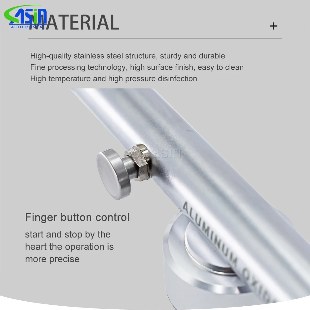 DEASIN Herramienta Dental 2 en 1: Microblaster de Óxido de Aluminio y Pulidor por Abrasión de Aire con Pulverización de Agua