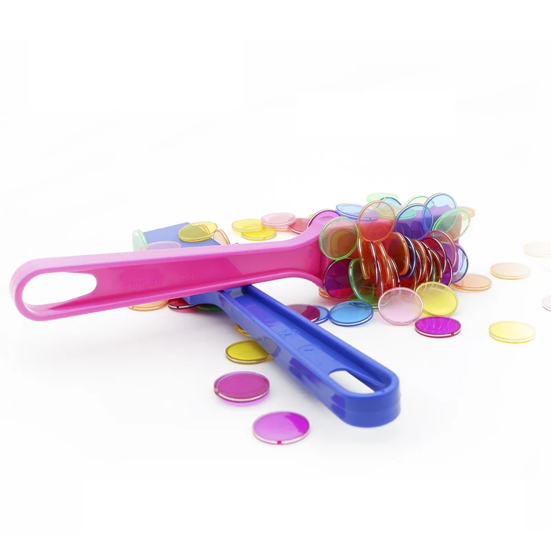 Palo de hoja Circular magnética de Color plástico, juego de experimentos magnéticos de ciencia física, ayuda para enseñanza de aprendizaje de Color Montessori
