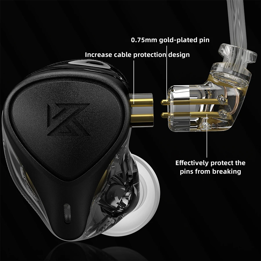 KZ ZEX Pro auriculares intrauditivos electrostáticos + dinámicos + equilibrados con cancelación de ruido juego deportivo auriculares HIFI ZS10 ZSN PRO EDX EDC ZSX