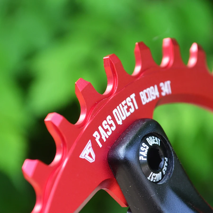 Rueda de PASS QUEST 94BCD para bicicleta de montaña, Piñón ancho y estrecho, 32T, 34T, 36T, 38T, 40T, platos y bielas, Cadena de bicicleta de montaña