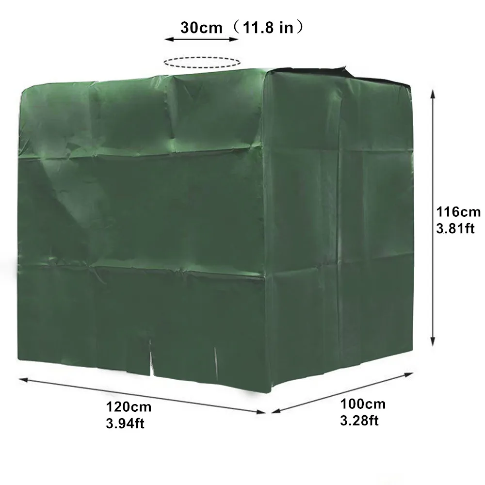 Cubierta de tanque de agua IBC profesional de 1000 litros, muebles de jardín al aire libre, impermeable, antipolvo, protección contra la lluvia, el sol y la nieve