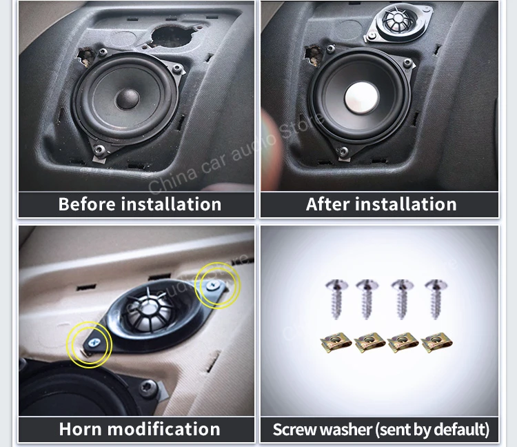 Tweeter envolvente trasero de coche para BMW E90 E91 E60 E61 F10 F11 F90 F07 F06 F12 F13 G20 G30 F15 F16 F85 F86 altavoces de tablero central