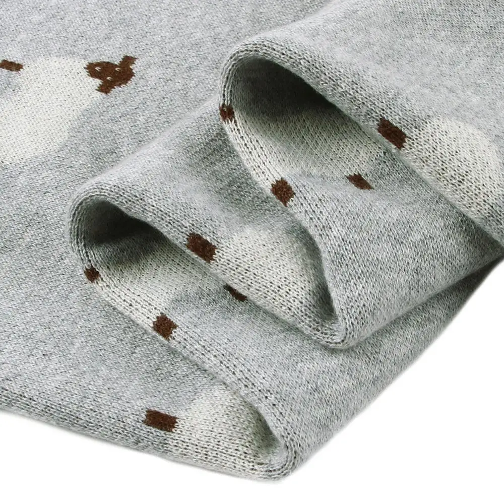 Mantas tejidas para bebé, manta envolvente para recién nacido, ropa de cama para cochecito, manta Infantil de Alpaca de dibujos animados para niños y niñas, edredones para niños