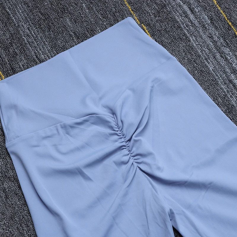 SOISOU-MALLAS DE Yoga sin costuras para mujer, pantalones deportivos de cintura alta y elástica, Color sólido