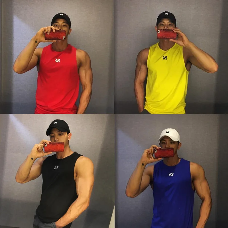 GITF Mannen camisetas sin mangas de culturismo gimnasio entrenamiento Fitness Mouwloos camisa correr Kleding Stringer Singlet Zomer Toevallige chaleco