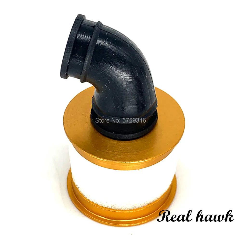 1 Uds 1/10 RC modelo Nitro repuestos de coche filtro de aire de aluminio HSP 02028 para 94122 94166 94177 94188