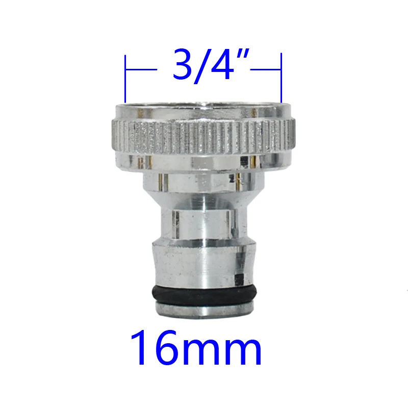 Conector rápido de latón con rosca de 1/2 ", 3/4", 1 ", adaptador de riego de jardín, manguera de cobre para riego por goteo, accesorios de conector rápido, 1 Uds.