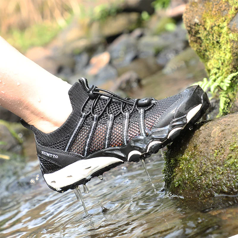 HUMTTO-zapatos de senderismo transpirables para hombre, zapatillas de senderismo para exteriores, deporte de escalada, calzado de agua para hombre, sandalias de playa, novedad de verano