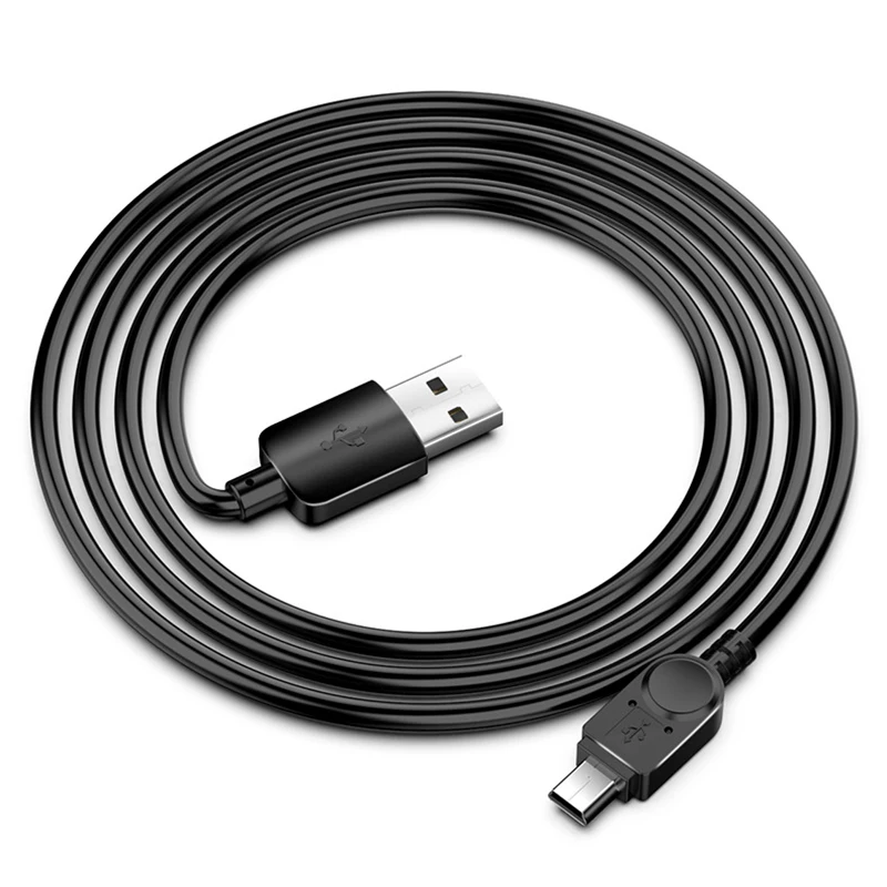 Cable Mini USB de 1M y 2M, cargador de datos rápido para reproductor MP3 y MP4, DVR para coche, GPS, cámara Digital, HDD