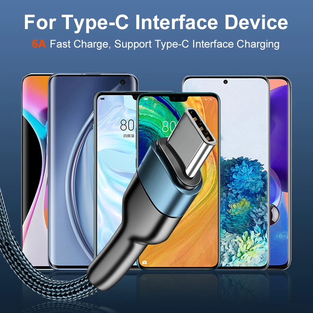 Cable USB Tipo C Vumpach, Cable de Carga Rápida y Transferencia de Datos para iPhone 15, Samsung S21, A51, Xiaomi Mi 10, Redmi, Huawei