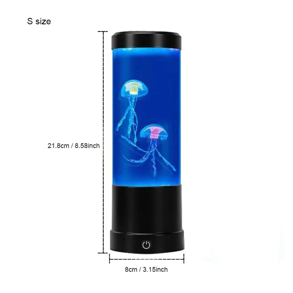 Lámpara de medusas, luz LED nocturna con Control remoto, luces de decoración del hogar que cambian de Color, regalo de cumpleaños para acuario para niños, carga USB