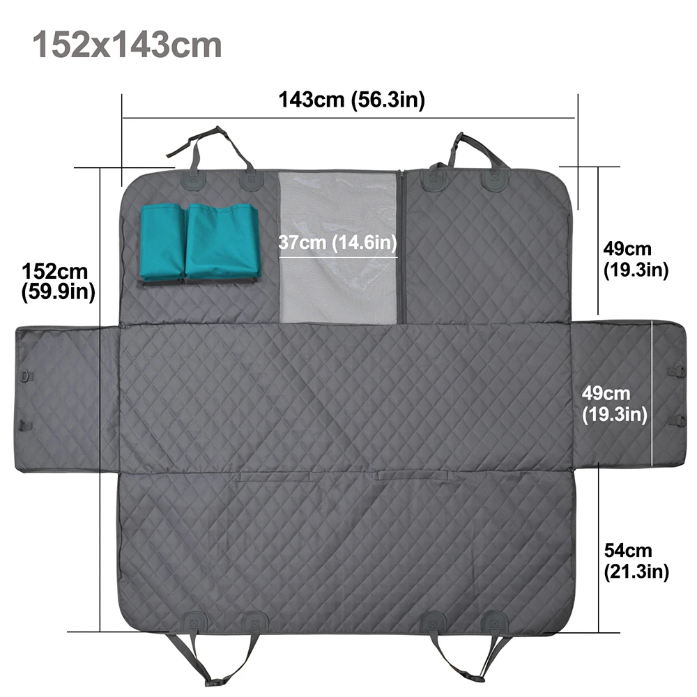 Portadores para perros impermeables traseros para mascotas, fundas para asiento de coche, esteras, Protector de hamaca con cinturón de seguridad para automóviles y SUV grandes, camiones