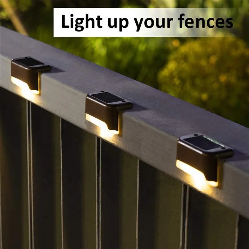 Lámpara de paso Solar LED, luces de jardín al aire libre, impermeables, decoración de balcón, Patio, escalera, valla