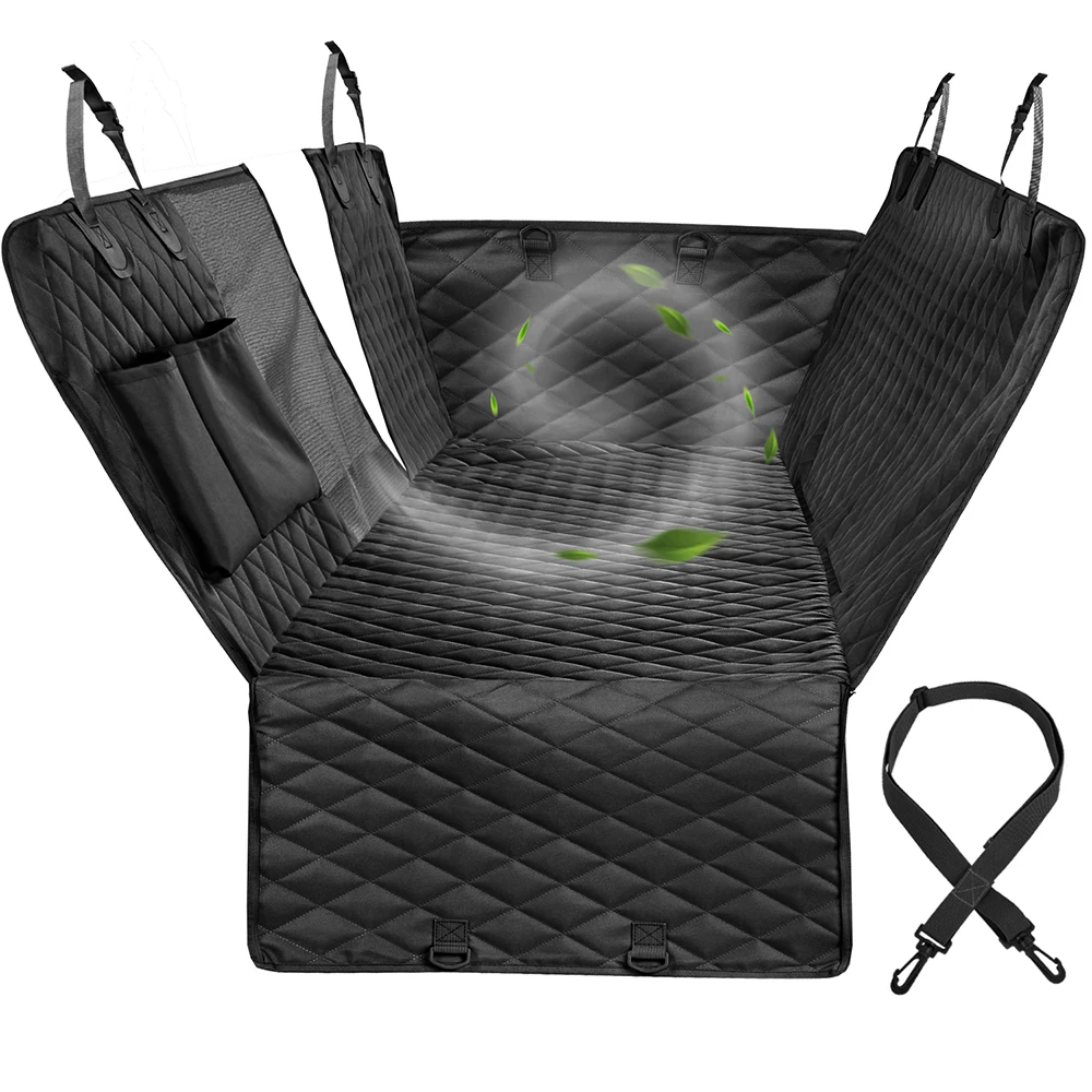 Portadores para perros impermeables traseros para mascotas, fundas para asiento de coche, esteras, Protector de hamaca con cinturón de seguridad para automóviles y SUV grandes, camiones