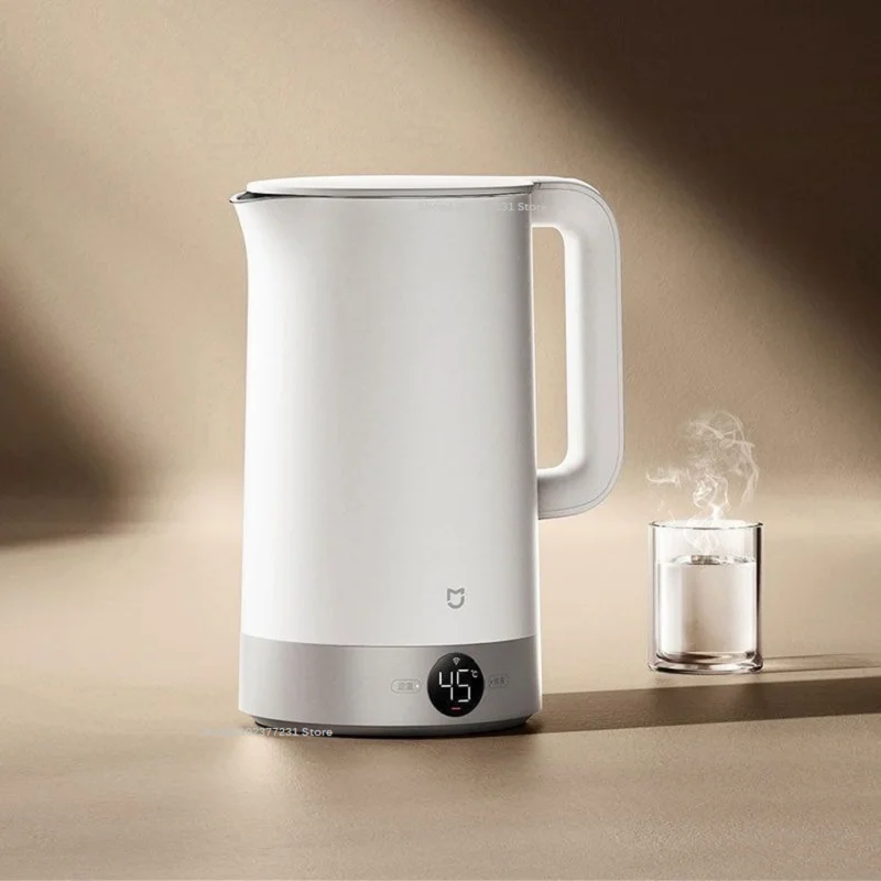 Nuevo hervidor eléctrico Mijia con temperatura constante 3 Pro, aislamiento de 24 horas, acero inoxidable 316L, calentamiento rápido de 1800w, 2L, aplicación MiHome