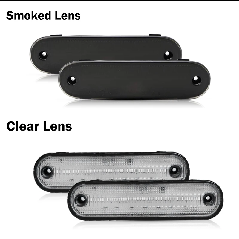 Luces LED ámbar/rojo/blanco para guardabarros delantero/trasero de coche, luces de señal de giro laterales para Mazda Miata 1990-1997 y Mazda MX-5 1999-2005