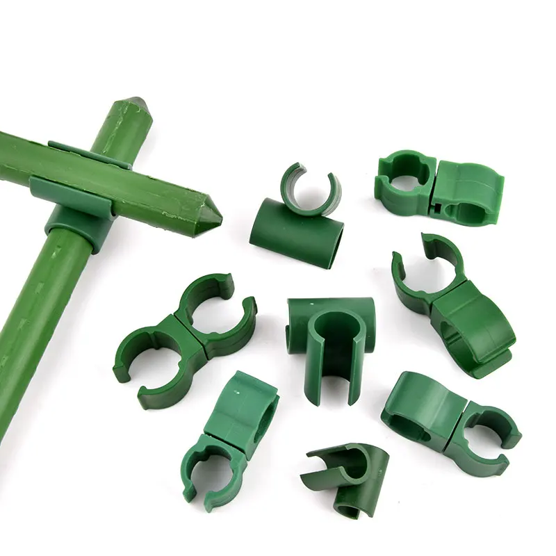 10/20/50 Uds. Clip cruzado de jardín sujetador de plástico, 8/11/16/20mm soporte para plantas conector abrazadera varilla ajustable hebilla fija enrejado