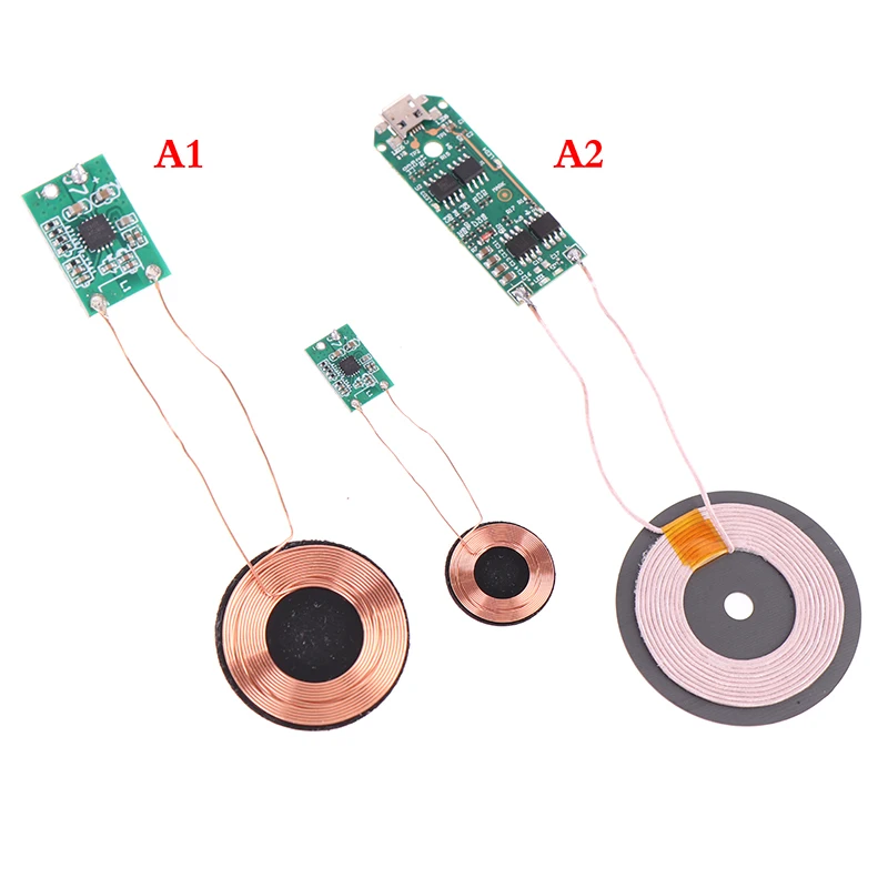 1X Universal portátil 15W Qi cargador inalámbrico de carga rápida PCBA DIY accesorios estándar módulo transmisor placa de circuito de bobina