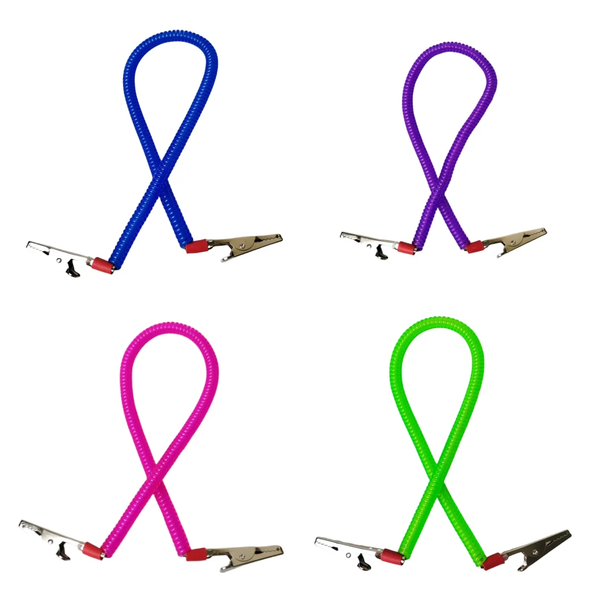JUMTOP Clip de bufanda de expansión de resorte de doble cabeza, soporte de servilleta multicolor, Clip de babero, Clip de bufanda para uso Dental