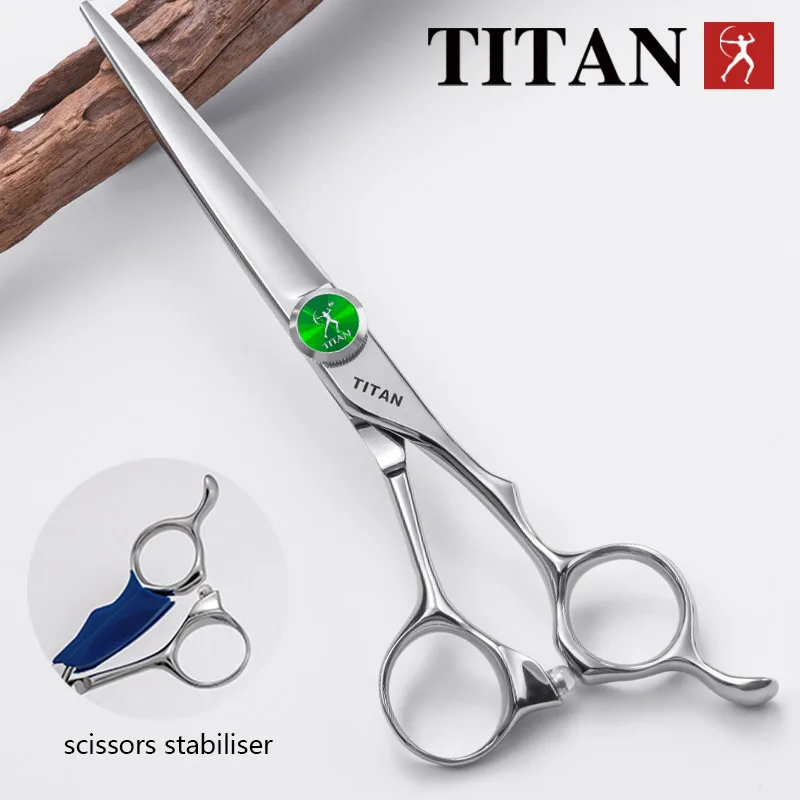 Tijeras de Peluquería Profesionales TITAN, Herramienta de Corte de Cabello para Barbería, Acero VG10, 5.5, 6.0, 6.5 Pulgadas, Herramientas de Corte para Salón