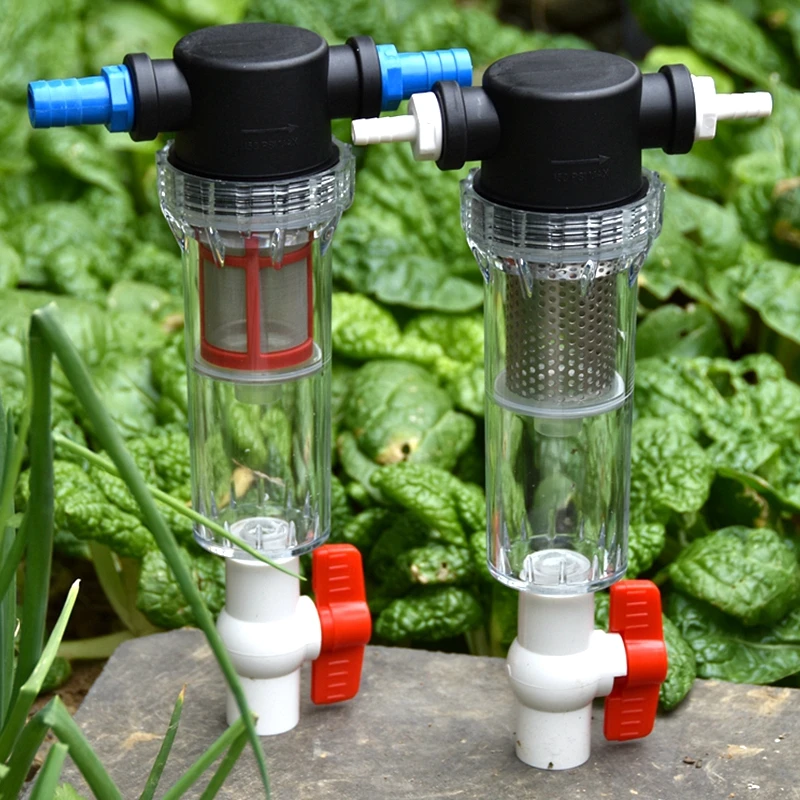 Filtro de manguera de jardín de 1/2 ", filtro de riego de gran flujo, filtro de riego para acuario, pecera, piscina, válvula de tubería de agua para el hogar, filtro de impurezas