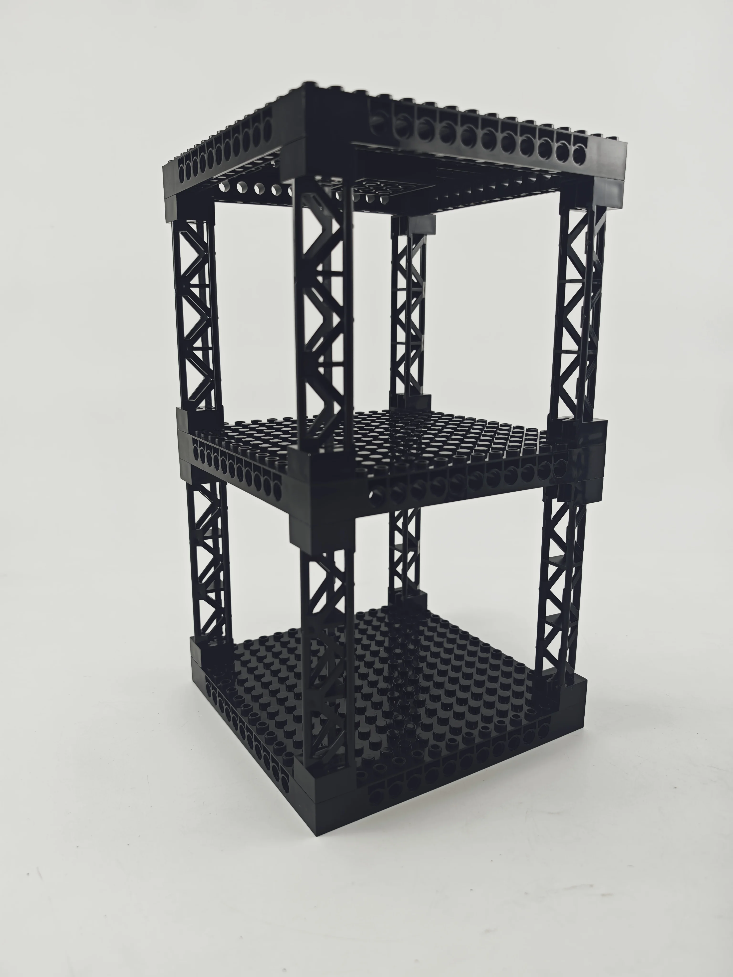 Bloques de Construcción Multifuncionales, Estante de Almacenamiento de Escritorio Apilable de Múltiples Niveles, Simulación de Bunkers Militares, Placa de Soporte de 16x16