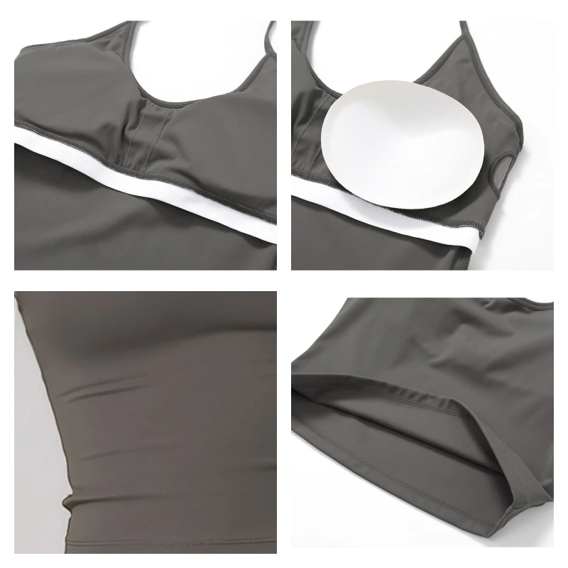 Hearuisavy - Chaleco Deportivo de Verano para Mujer, Resistente a Impactos, para Yoga, Running, Gimnasio, Secado Rápido, Sin Mangas