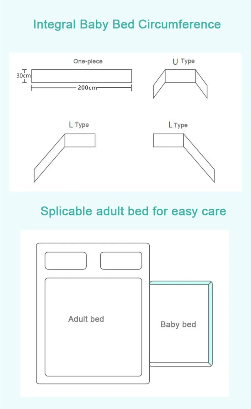 Parachoques gruesos para cama de bebé con estrellas nórdicas, diseño de cremallera, cojín para cuna alrededor de una pieza, almohadas protectoras para cuna de 200x30 CM